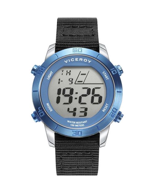 Imágen de RELOJ VICEROY DIGITAL ACERO IP AZUL VA