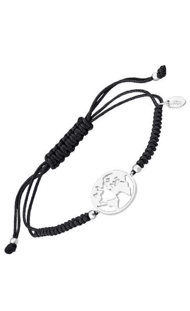 Imágen de PULSERA PLATA LOTUS SILVER MAPA MUNDI