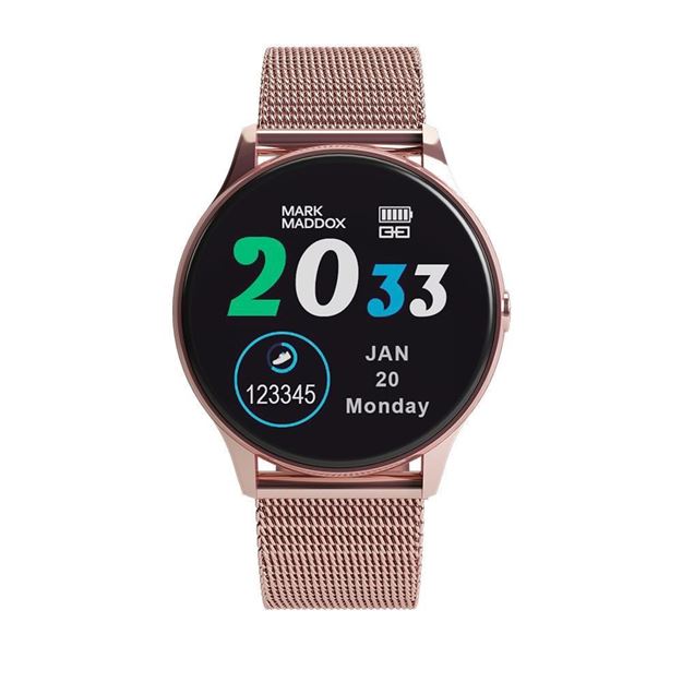 Imágen de RELOJ MARK MADDOX PACK SMART IP ROSA BRAZALETE Y CORREA