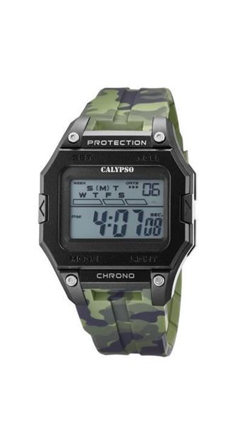 Imágen de RELOJ CALYPSO CAB. COR. ESF. VE/CAMUFLAJE