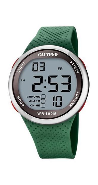 Imágen de RELOJ CALYPSO CABALLERO DIGITAL CORREA VERDE  ESF.NEGRA