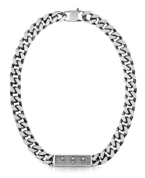 Imágen de COLLAR GUESS JEWELLERY CURB 4DC FRAME AS "23" 11 mm.