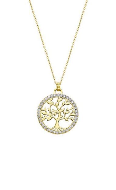 Imatge de COLLARET PLATA LOTUS SILVER ARBRE DE LA VIDA ARRELS CHAP.