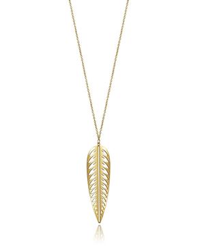 Imágen de COLLAR VICEROY FASHION SRA. LARGO ACERO DORADO PLUMA