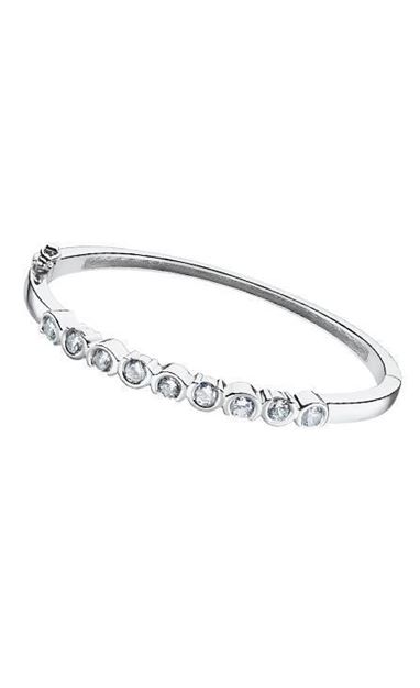 PULSERA PLATA LOTUS SILVER RIGIDA CIRC