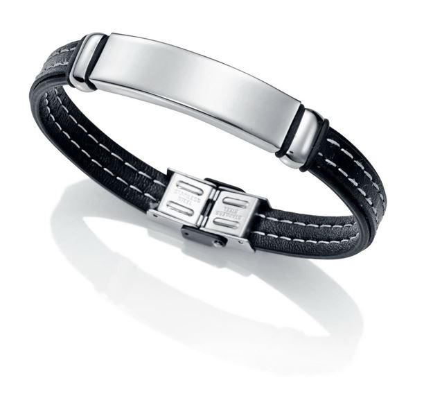 Imatge de POLSERA VICEROY ACER PELL NEGRA