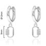 Imatge de CRIOLLES PLATA RD CARABINER OVAL CIRC. BLANCA 9 mm. Ø 12 mm.