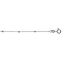 Imágen de CADENA PLATA RD FORZADA BOLITAS  45 cm. F 030 BRLP25