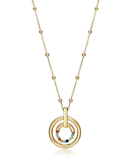 Imágen de COLLAR VICEROY FASHION DORADO BOLAS MULTICOLOR SRA