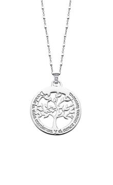 Imágen de COLLAR PLATA LOTUS SILVER RDO. ÁRBOL - FRASE