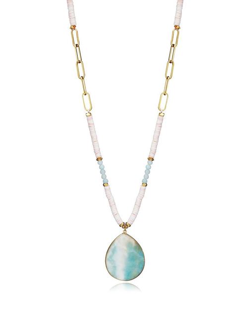 Imágen de COLLAR VICEROY FASHION LARGO NACAR, AMAZONITA SRA