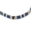 Imágen de PULSERA ACERO ANARTXY TILA ELÁSTICA CUENTAS MULTICOLOR 2022 TONOS GRIS AZUL