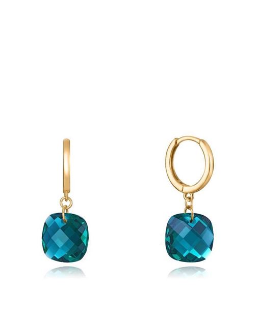 Imágen de PENDIENTES PLATA VICEROY JEWELS SRA. BAÑO ORO CRISTAL