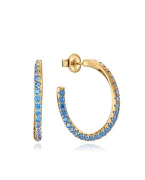 Imágen de PENDIENTES PLATA VICEROY JEWELS SRA. BAÑO ORO CIRC.