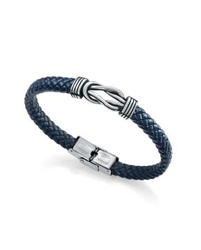 Imágen de PULSERA VICEROY FASHION CAB. NUDOS ACERO PIEL AZUL