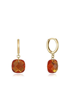 Imágen de PENDIENTES PLATA VICEROY JEWELS SRA. BAÑO ORO CRISTAL