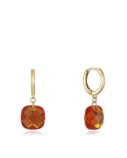 Imágen de PENDIENTES PLATA VICEROY JEWELS SRA. BAÑO ORO CRISTAL