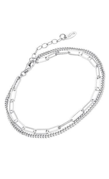 Imágen de PULSERA PLATA LOTUS SILVER SRA. DOBLE CADENA ESLABONES