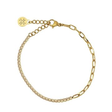 Imágen de PULSERA ACERO ANARTXY RIVIERE Y CADENA