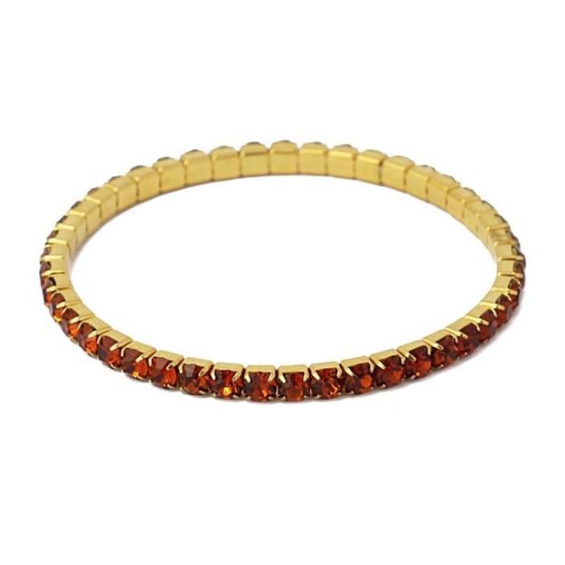 Imágen de PULSERA ACERO ANARTXY RIVIERE MARRON