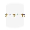 Imágen de PULSERA ACERO ANARTXY DORADA CON ABALORIOS Y PIEDRAS NATURALES