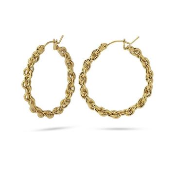 Imágen de CRIOLLAS ACERO ANARTXY DORADO 30MM