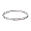 Imágen de ESCLAVA ACERO ANARTXY PLATEADA CON REMACHES Y CIRCONITAS 4MM
