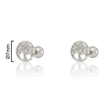 Imatge de PIERCING PLATA RD ÁRBOL DE LA VIDA Ø 7 mm.