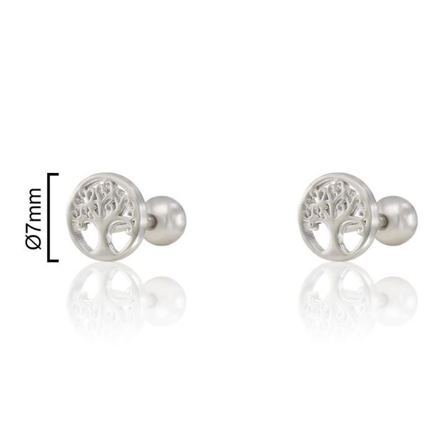 Imatge de PIERCING PLATA RD ÁRBOL DE LA VIDA Ø 7 mm.