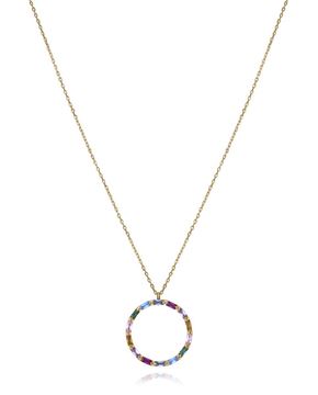 Imágen de COLLAR PLATA VICEROY JEWELS SRA. BAÑO ORO CIRC.