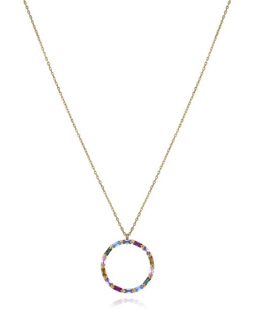 Imágen de COLLAR PLATA VICEROY JEWELS SRA. BAÑO ORO CIRC.