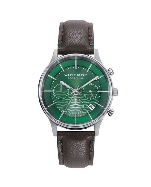 Imágen de RELOJ VICEROY ECOSOLAR CAB. CRONO RECICLADO CORREA MARÓN