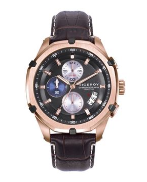 Imágen de RELOJ VICEROY CAB. IP ROSA Y NEGRO CORREA