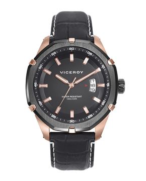 Imágen de RELOJ VICEROY CAB. IP ROSA Y NEGRO CORREA PIEL