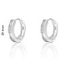 Imatge de ARGOLLES PLATA RD PEDRES BAGUETTE Ø 14 mm.