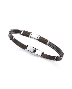 Imágen de PULSERA VICEROY FASHION CAB. PIEL NEGRA CORDÓN