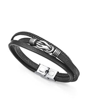 Imágen de PULSERA VICEROY FASHION CAB. PIEL NEGRA