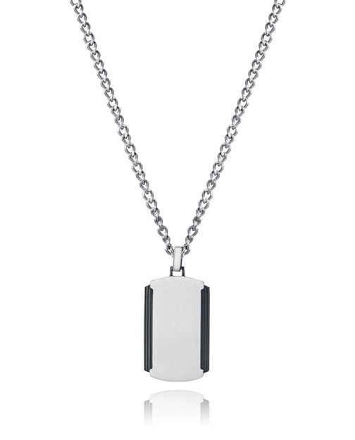 Imágen de COLLAR VICEROY FASHION CAB. TITANIO E IP NEGRO PLACA