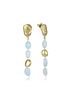 Imágen de PENDIENTES VICEROY FASHION SRA. IP DORADO PIEDRAS NATUR.