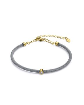 Imágen de PULSERA VICEROY FASHION SRA. IP DORADO MILANESA Y DIAMANTE