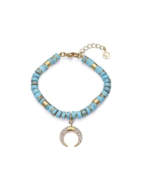 Imágen de PULSERA VICEROY FASHION SRA. IP DORADO PIEDRAS COLGANTE