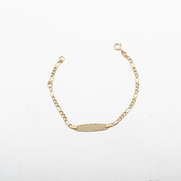 Imágen de NO ME OLVIDES ORO CHAPA CADENA 14,5 cm.