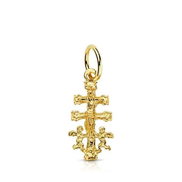 Imágen de CRUZ ORO CARAVACA 17 x 8 mm.