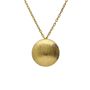 Imágen de COLLAR PLATA ZOOM BAÑO ORO ESFERA