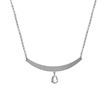 Imágen de COLLAR PLATA NOISE RD RÍGIDO LÁGRIMA CRISTAL BLANCO