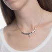 Imágen de COLLAR PLATA NOISE RD RÍGIDO LÁGRIMA CRISTAL BLANCO