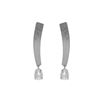 Imágen de PENDIENTES PLATA RD NOISE LARGOS LÁGRIMA CRISTAL BLANCO