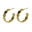 Imágen de PENDIENTES PLATA BAÑO ORO HONEY HEXAGONAL