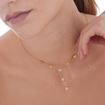 Imágen de COLLAR PLATA BAÑO ORO HONEY HEXAGONAL