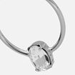 Imágen de PENDIENTES PLATA GENOVEVA RD CRISTAL BLANCO